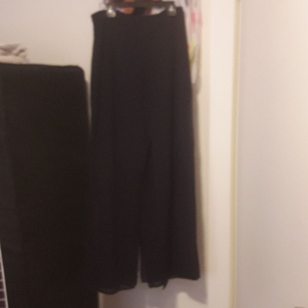Vtg Jr Nites Caliendo black culotte skort pants USA